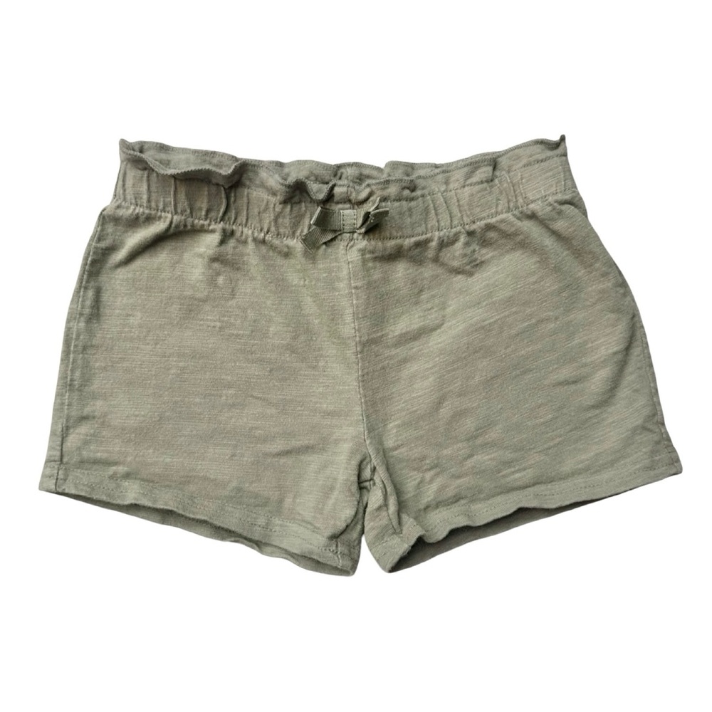 Carter's Size 4T Girls Green Ruffled Elastic waist pull on casual shorts